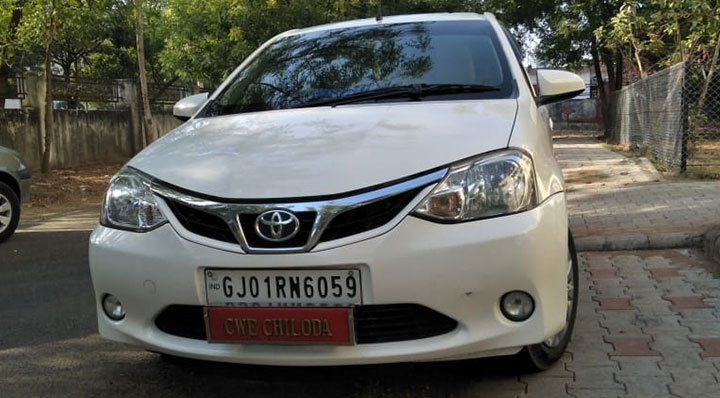 Toyota and etious car hire in Ahmedabad